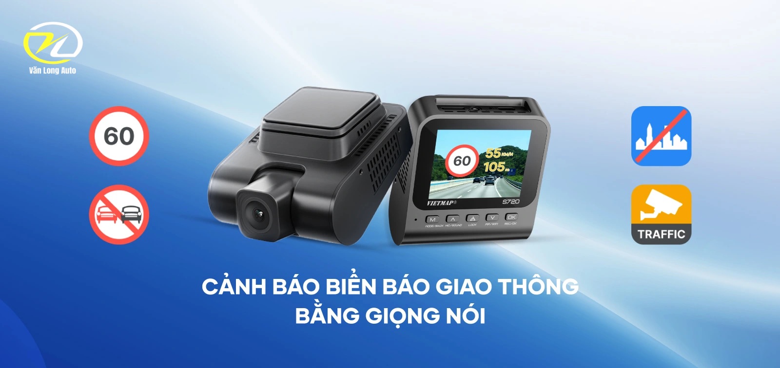 Cảnh báo giao thông trên VIETMAP S720
